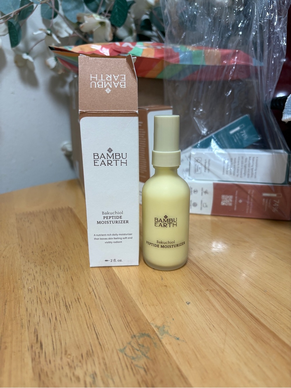 Bambu Earth Bakuchiol Peptide Moisturizer Soft And Radiant Skin 2 Fl. Oz. New!